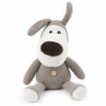 Beebiji Knitted Plush Dog Toy for Kids – Soft Stuffed Animal, Safe & Cuddly Nursery Toy