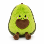 Beebiji Avocado Plush Toy – Ultra Soft Stuffed Animal, Cute Kawaii Pillow for Kids, Toddlers & Babies